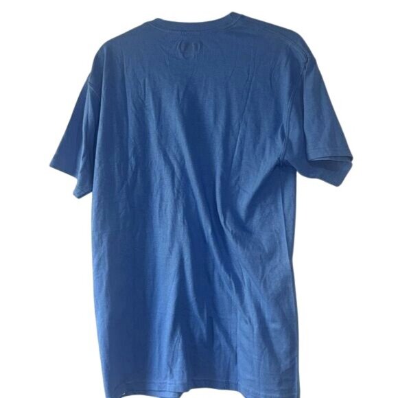 Members Mark Blue T-Shirt Combed Cotton Medium Made In Honduras - Picture 5 of 7